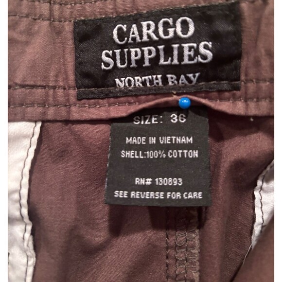 Cargo Supplies Men's Size 36 Brown Palm Tree Print Pants Style Casual Shorts - Picture 8 of 8